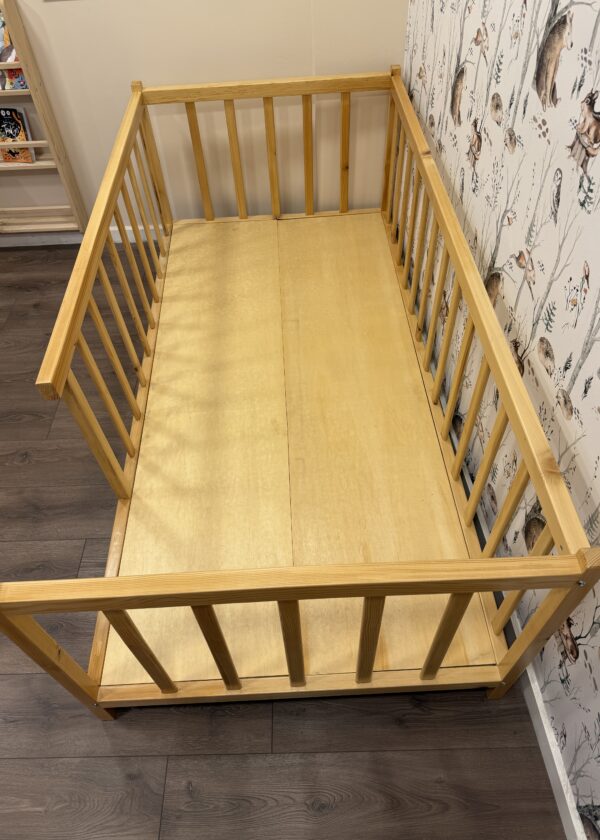 Lilikids Montessori Doğal Ahşap Çam Yatak - Görsel 3