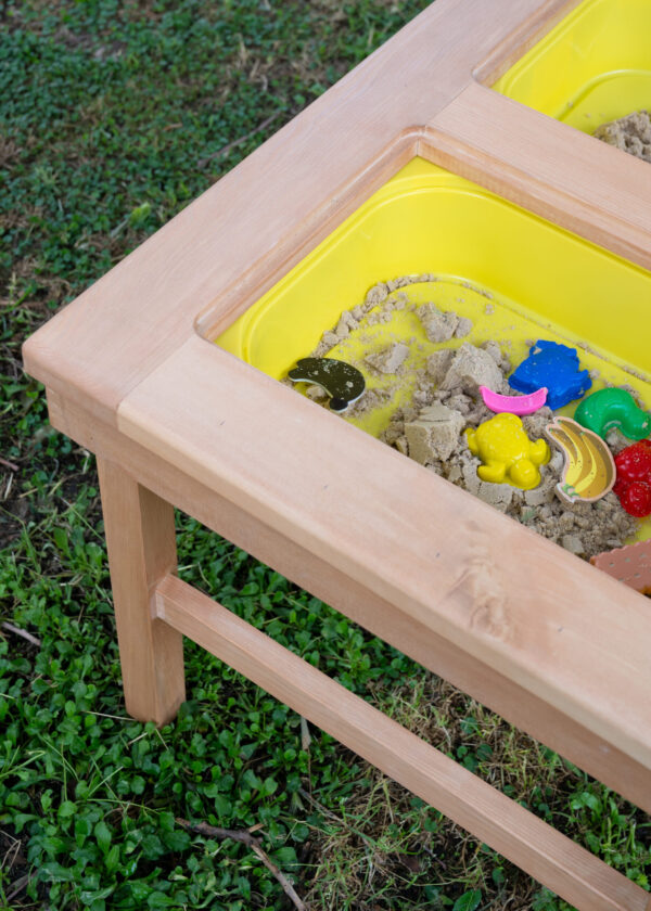 Ahşap Dış Mekan Duyusal Oyun Masası - Montessori Eğitici Oyuncak - Görsel 4