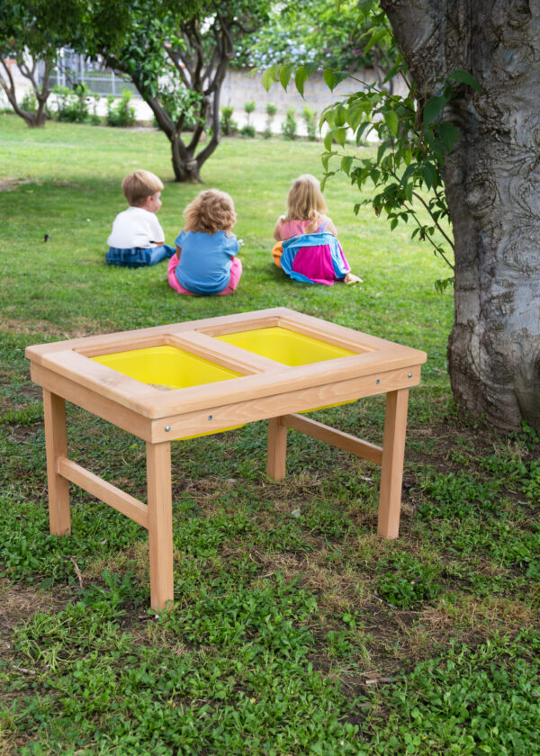 Ahşap Dış Mekan Duyusal Oyun Masası - Montessori Eğitici Oyuncak - Görsel 5