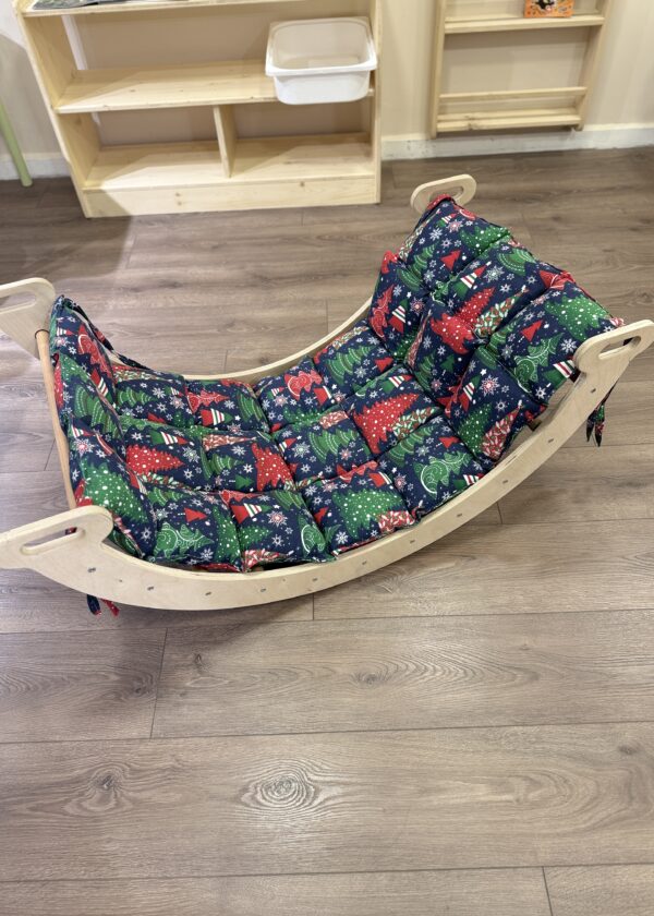 Montessori Pikler halkası ve dolgulu desenli minder seti