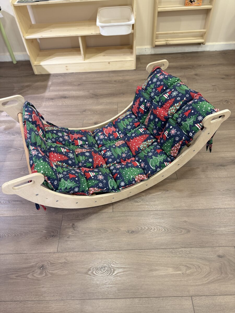 Montessori Pikler halkası ve dolgulu desenli minder seti