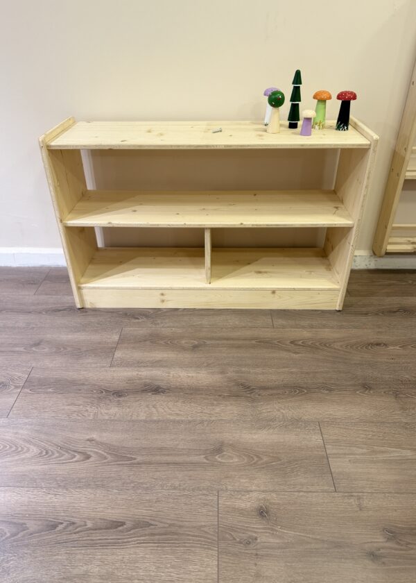 Montessori Ahşap Çocuk Kitaplığı – 90x30x58 cm - Görsel 3