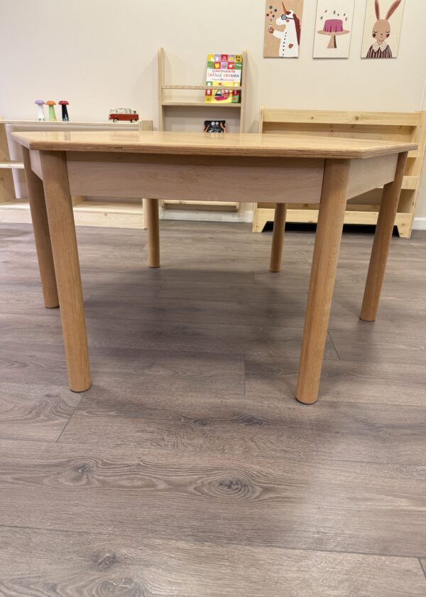 Altıgen Anaokulu Masası ve Kelebek Sandalye Seti - Görsel 6