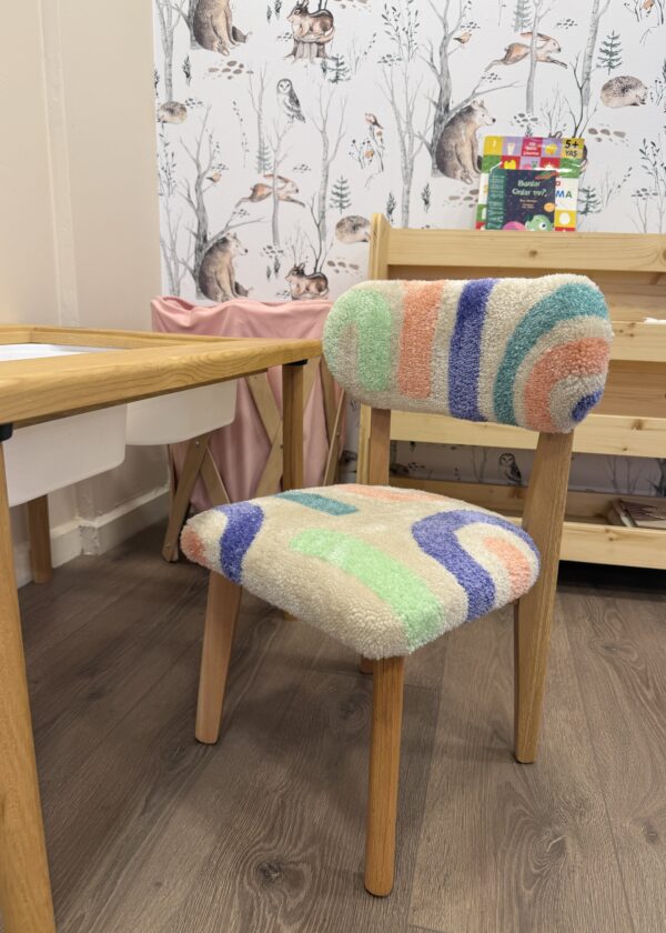 Doğal Ahşap Aktivite Masası Pembe Tufting Sandalye | Ladin Kayın | Lilikids Shop - Görsel 5