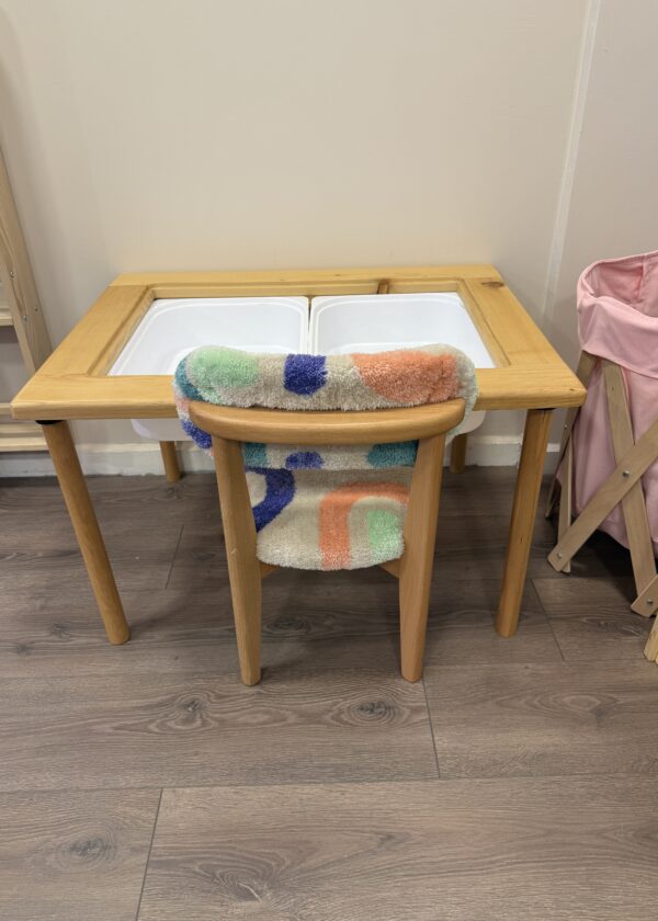 Doğal Ahşap Aktivite Masası Pembe Tufting Sandalye | Ladin Kayın | Lilikids Shop - Görsel 4